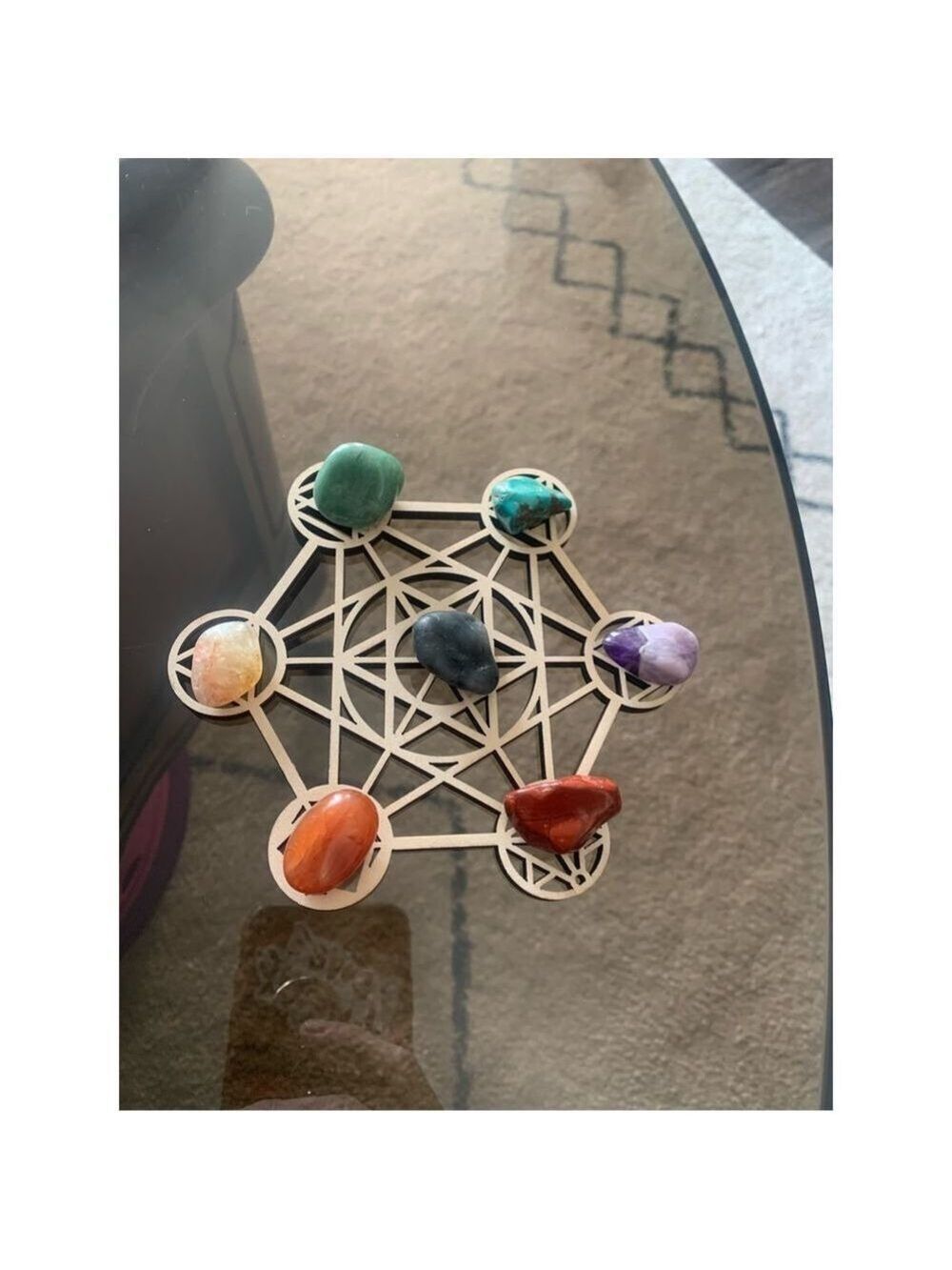 CHAKRA Grid ~ Authentic Stones  
Jasper,carnelian,citrine,aventurine,turquoise, - Picture 2 of 2